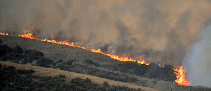 Fire in Live Oak Canyon